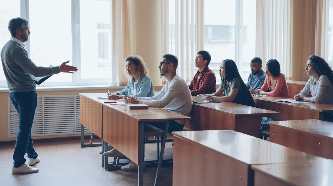 adult learning in classroom