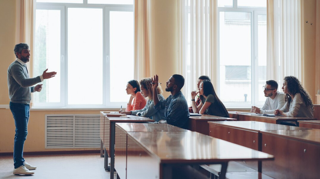 adult learning in classroom