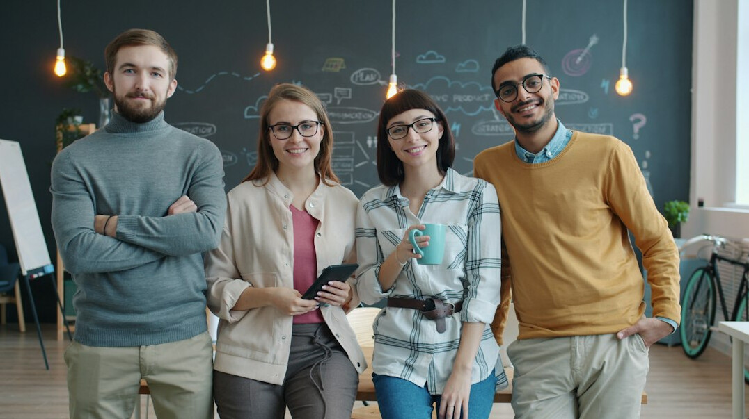 group of adult learners
